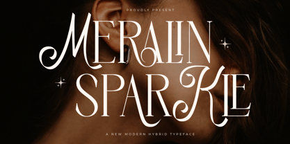 Meralin Sparkle Font Poster 1