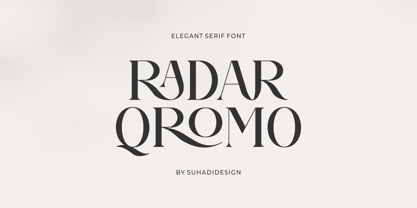 Radar Qromo Font Poster 1