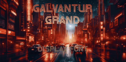 Galvantur Grand Font Poster 1