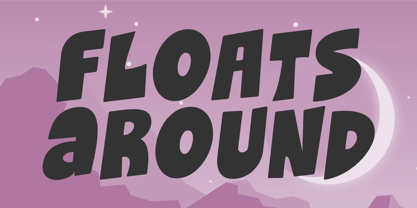 Floats Around Font Poster 1