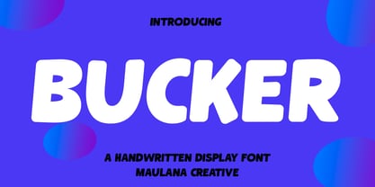 Bucker Font Poster 1