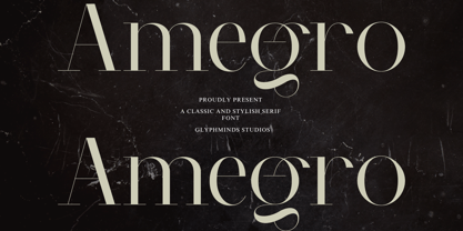 Amegro Font Poster 1