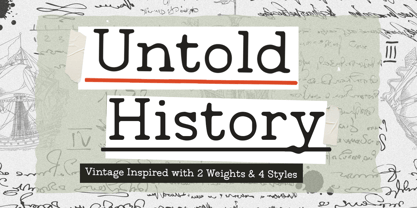 Untold History Font Poster 1