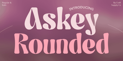 Askey Rounded Font Poster 1