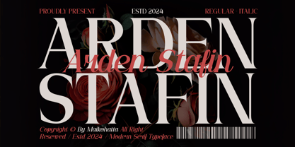 Arden Stafin Font Poster 1