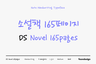 DS Novel165page Font Poster 1