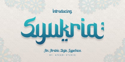 Syukria Font Poster 1