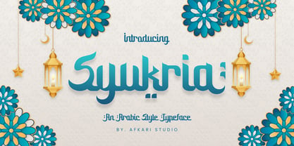 Syukria Font Poster 11