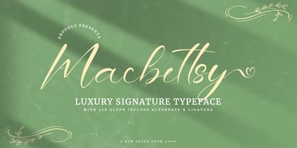 Macbettsy Font Poster 1