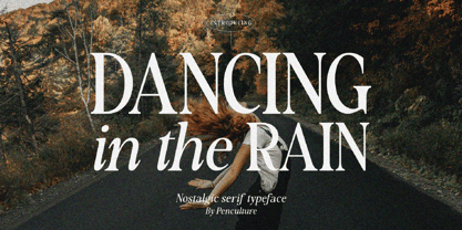 Dancing In The Rain Font Poster 1