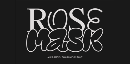 Rose Mask Font Poster 1