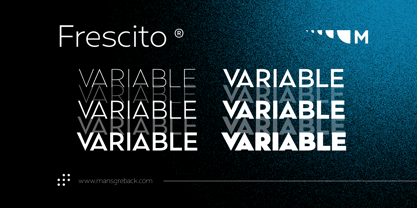 Frescito Variable Font Poster 4