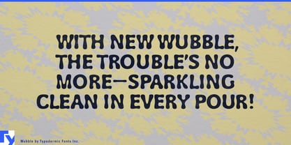 Wubble Font Poster 3