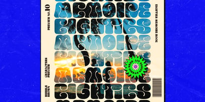 Bubble Brown Font Poster 10