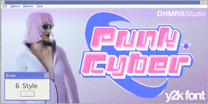 Punk Cyber Fuente Póster 1