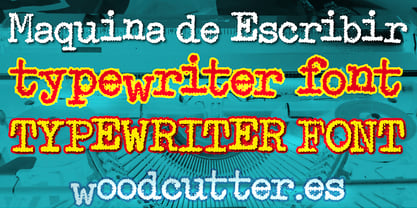 Maquina de Escribir Font Poster 1