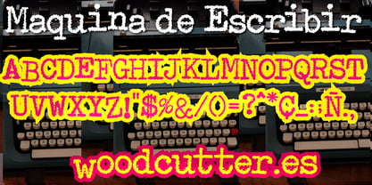 Maquina de Escribir Font Poster 4