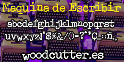 Maquina de Escribir Font Poster 3