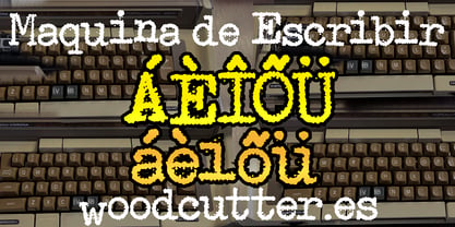 Maquina de Escribir Font Poster 6