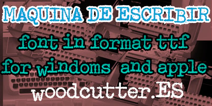 Maquina de Escribir Font Poster 5