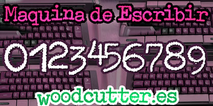 Maquina de Escribir Font Poster 7