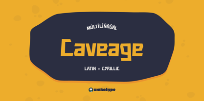 Cave Age Font Poster 10