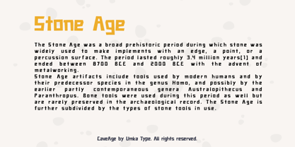 Cave Age Font Poster 9
