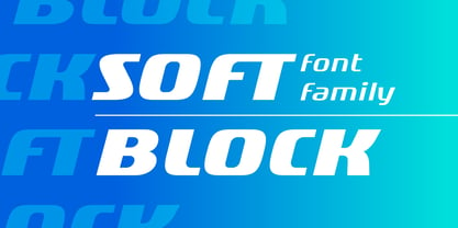 Soft Block Font Poster 1