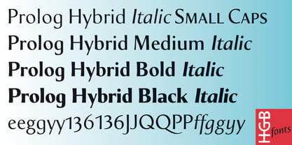 Prolog Hybrid Font Poster 3