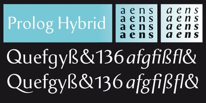 Prolog Hybrid Font Poster 2