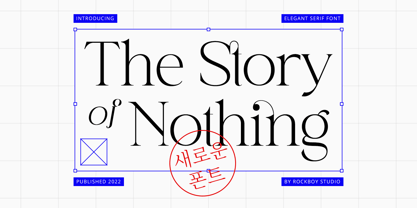 The Story of Nothing Font Poster 1