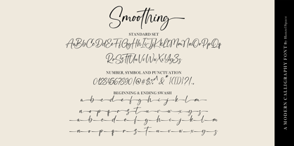 Smoothing Font Poster 10