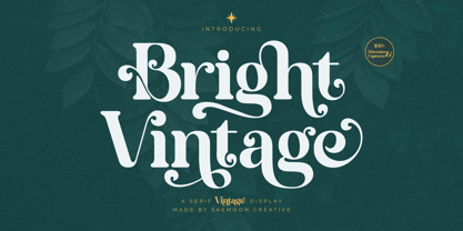 Bright Vintage Font Poster 1