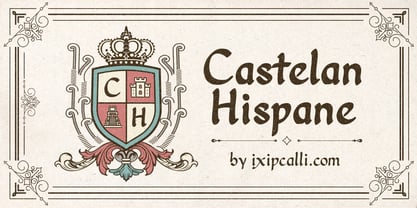Castelan Hispane Font Poster 1