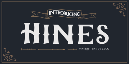 Hines Font Poster 1