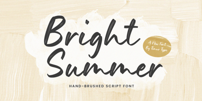 Bright Summer Font Poster 1