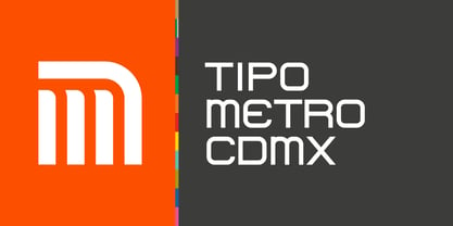 Tipo Metro CDMX Font Poster 1