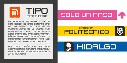 Tipo Metro CDMX Font Poster 2