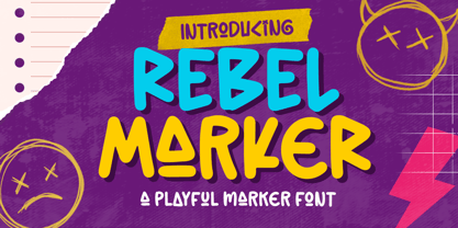 Rebel Marker Font Poster 1