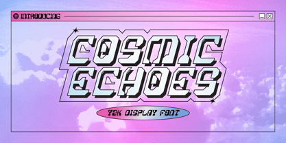 Cosmic Echoes Font Poster 1