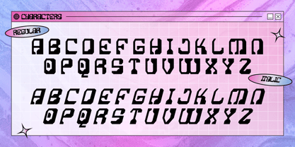 Cosmic Echoes Font Poster 2