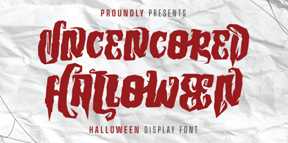 Uncencored Halloween Font Poster 1