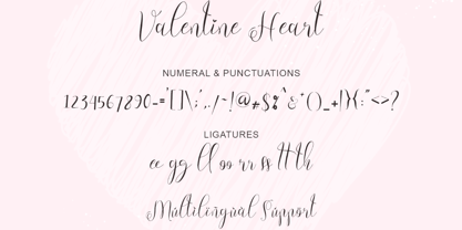 Valentine Heart Font Poster 7