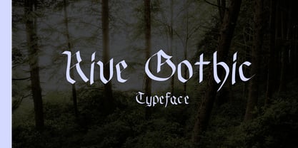 Rive Gothic Font Poster 1