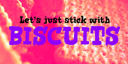 Biscuits And Spam Font Poster 5