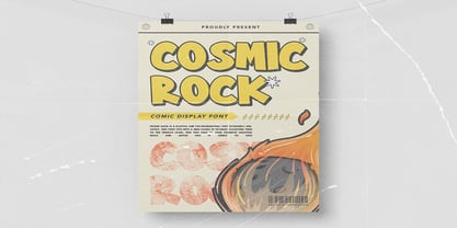 Cosmic Rock Font Poster 3