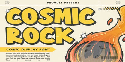 Cosmic Rock Font Poster 1