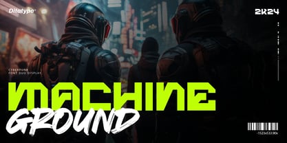 Machine Ground Font Poster 1