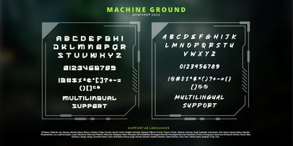 Machine Ground Font Poster 9