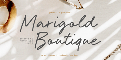 Marigold Boutique Font Poster 1